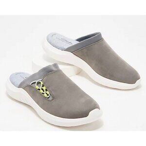Clarks Cloudsteppers Slip-On Clogs Nova Ease Gry Sz 6.5